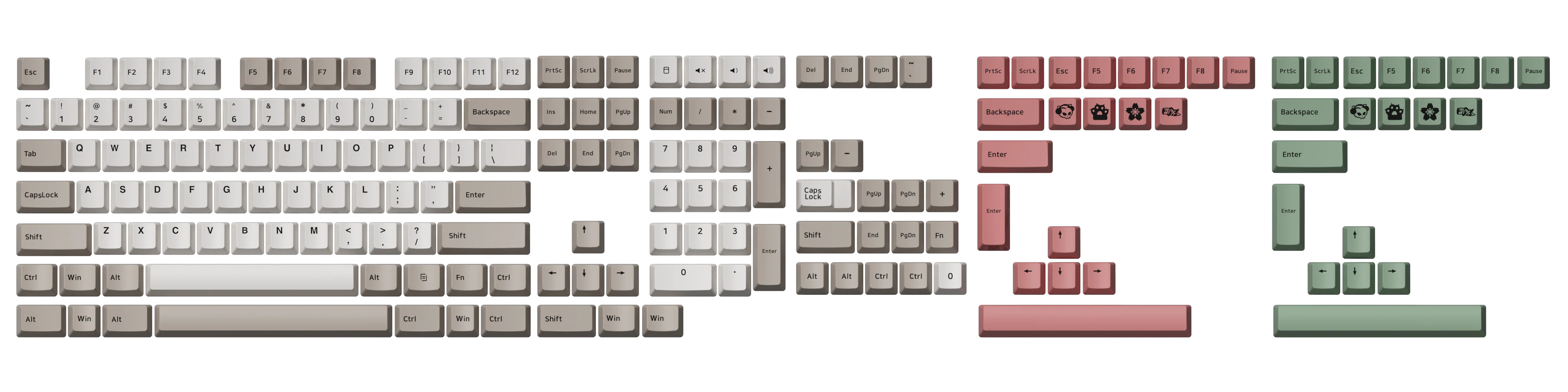 9009 Retro Tastenkappen Set - Image 14