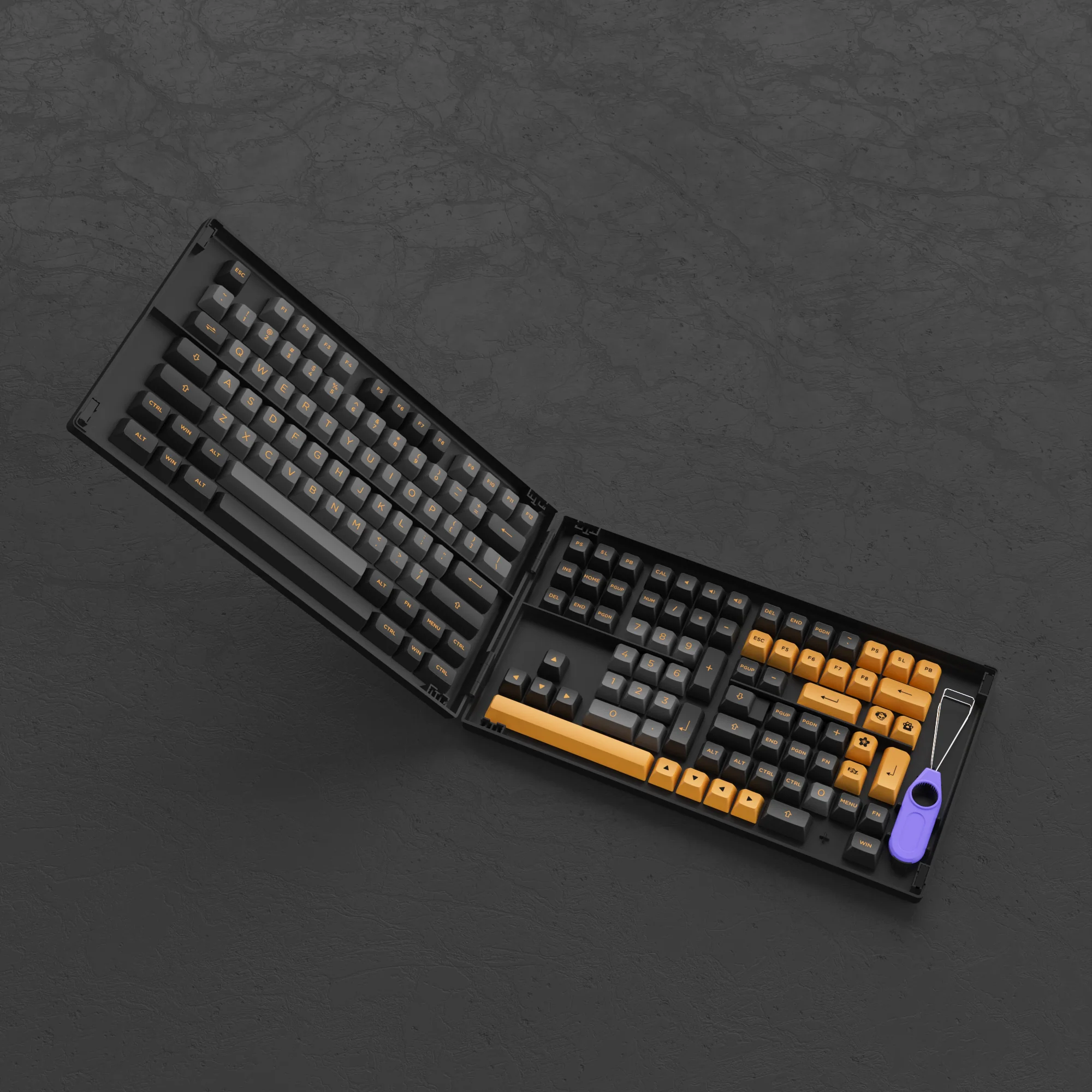 Black & Bronze Tastenkappen Set (158 Tasten) - Image 5