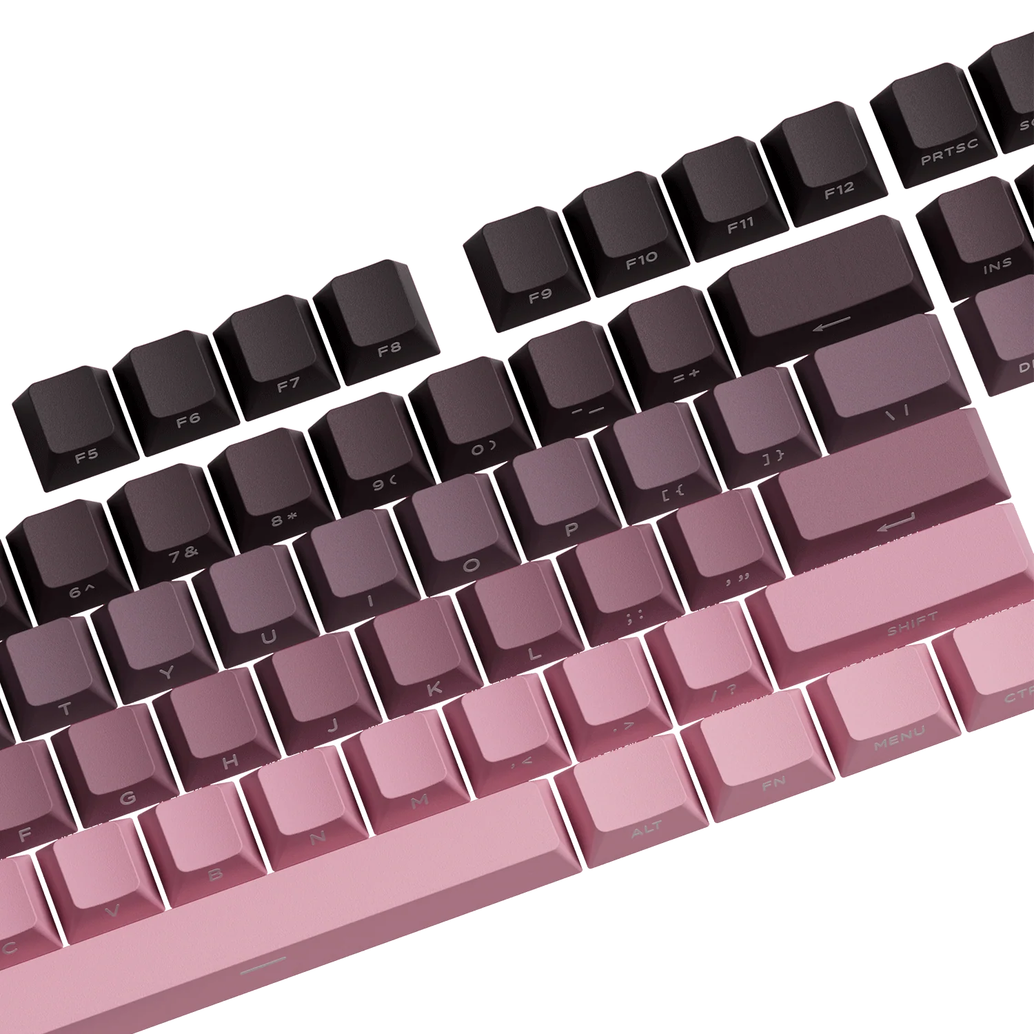 Black & Pink Gradient Tastenkappen Set (135-Tasten) - Image 5