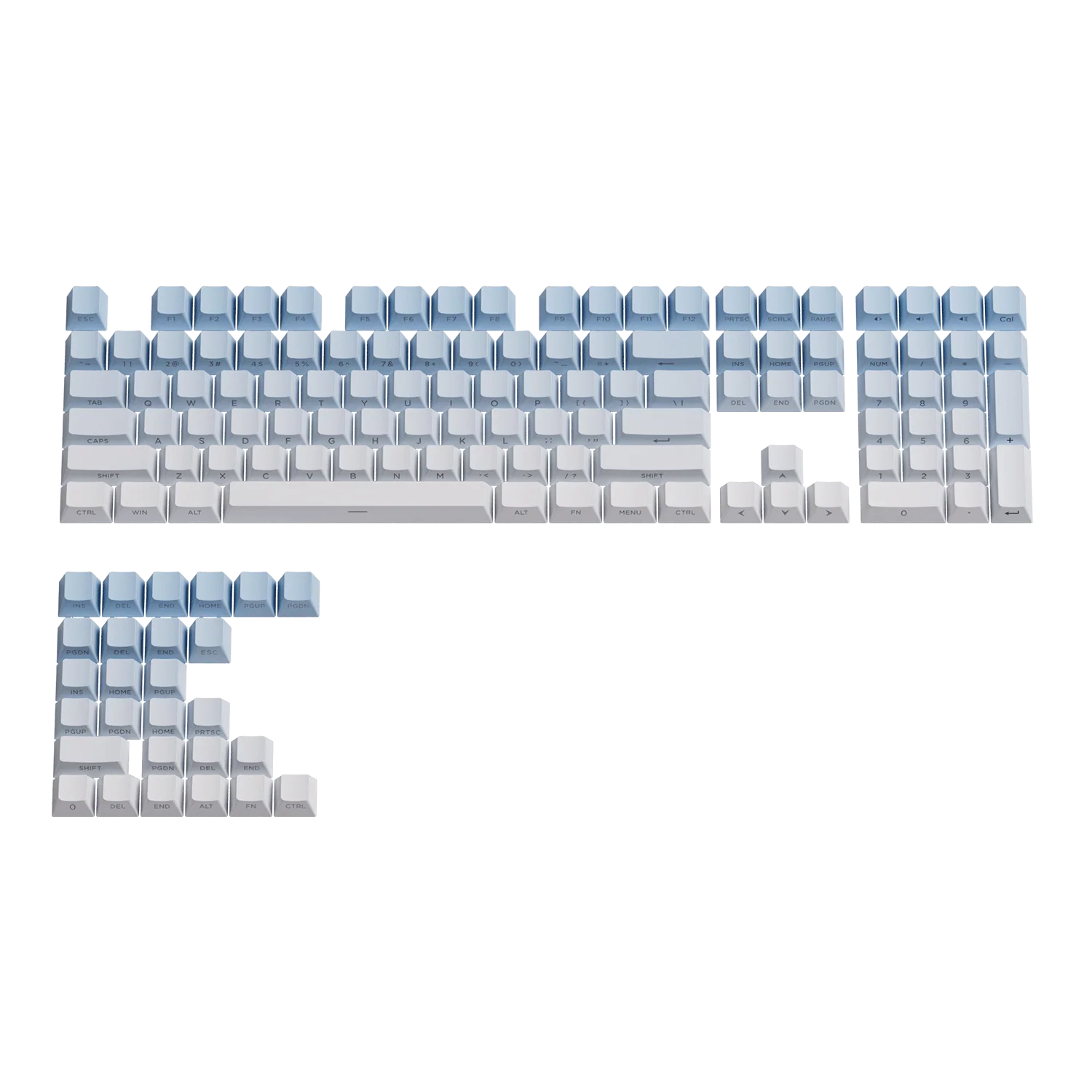 Blue Gradient Tastenkappen Set (135-Tasten) - Image 6