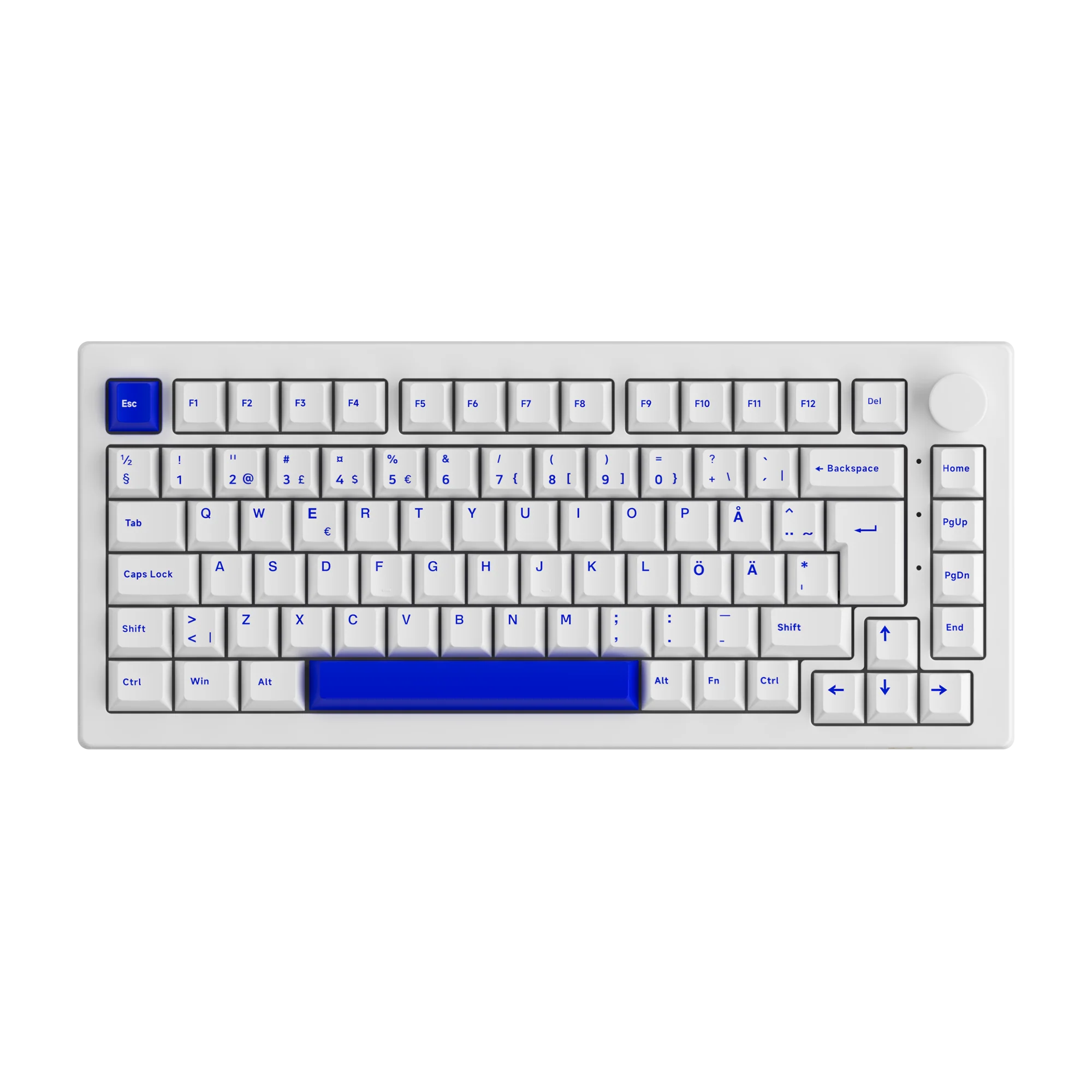 Blue on White ISO Spare Tastenkappen (49-Tasten) - Image 3