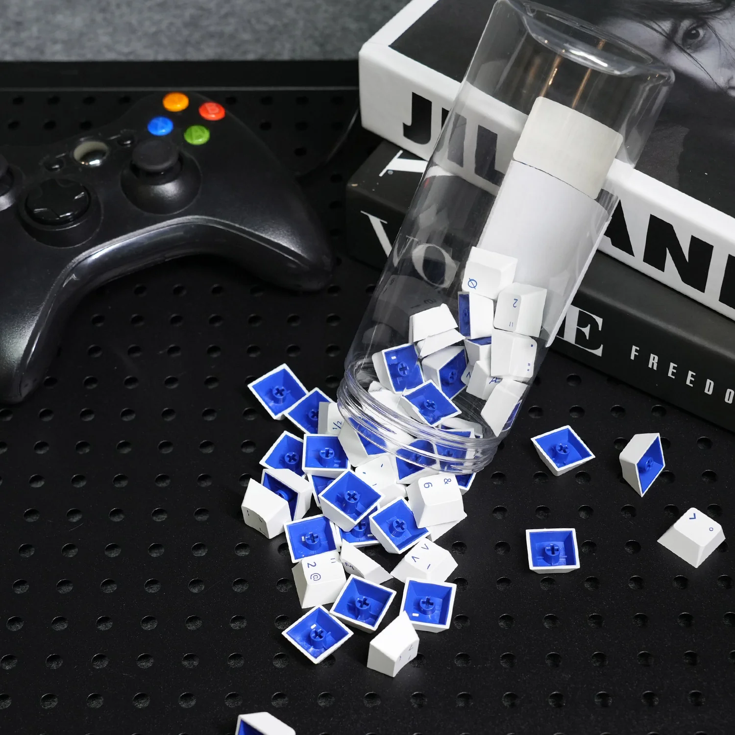 Blue on White ISO Spare Tastenkappen (49-Tasten) - Image 6