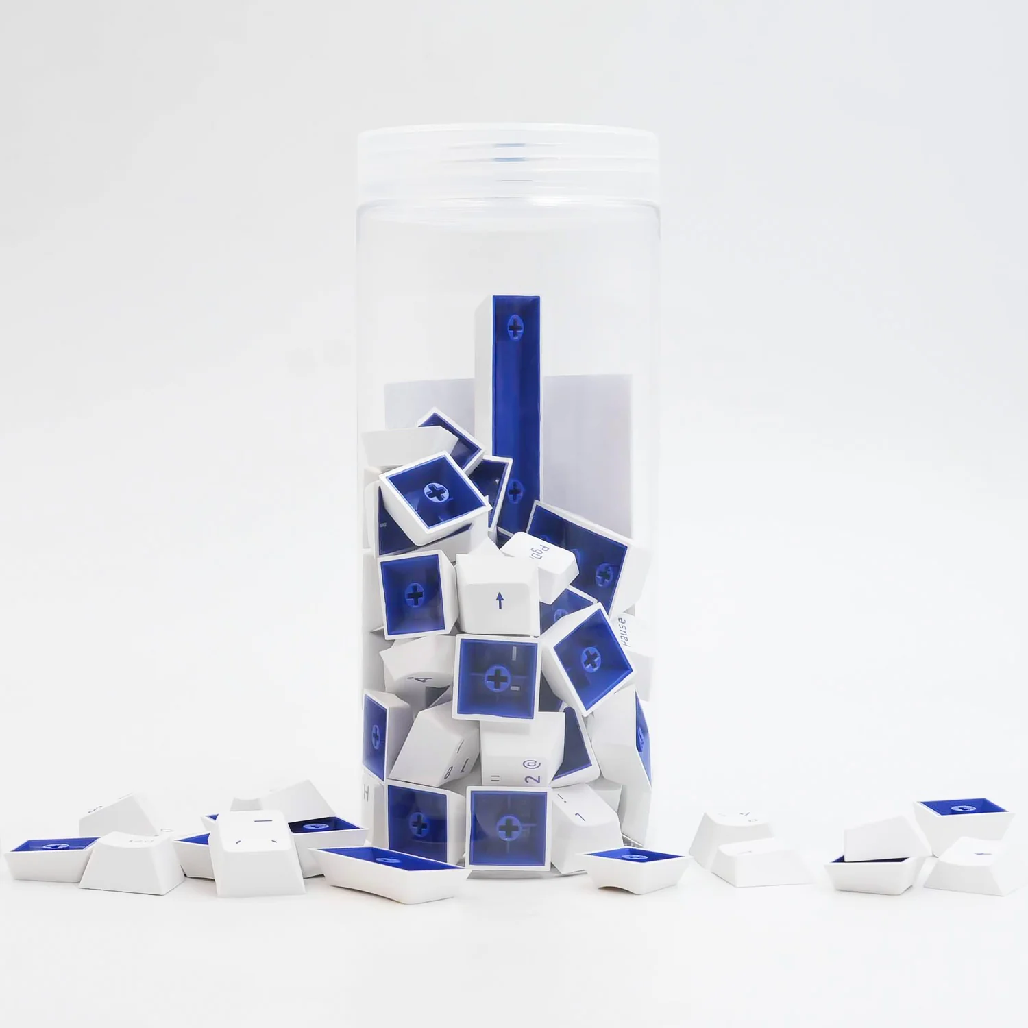 Blue on White ISO Nordic Tastenkappen Set (96-Tasten) - Image 4