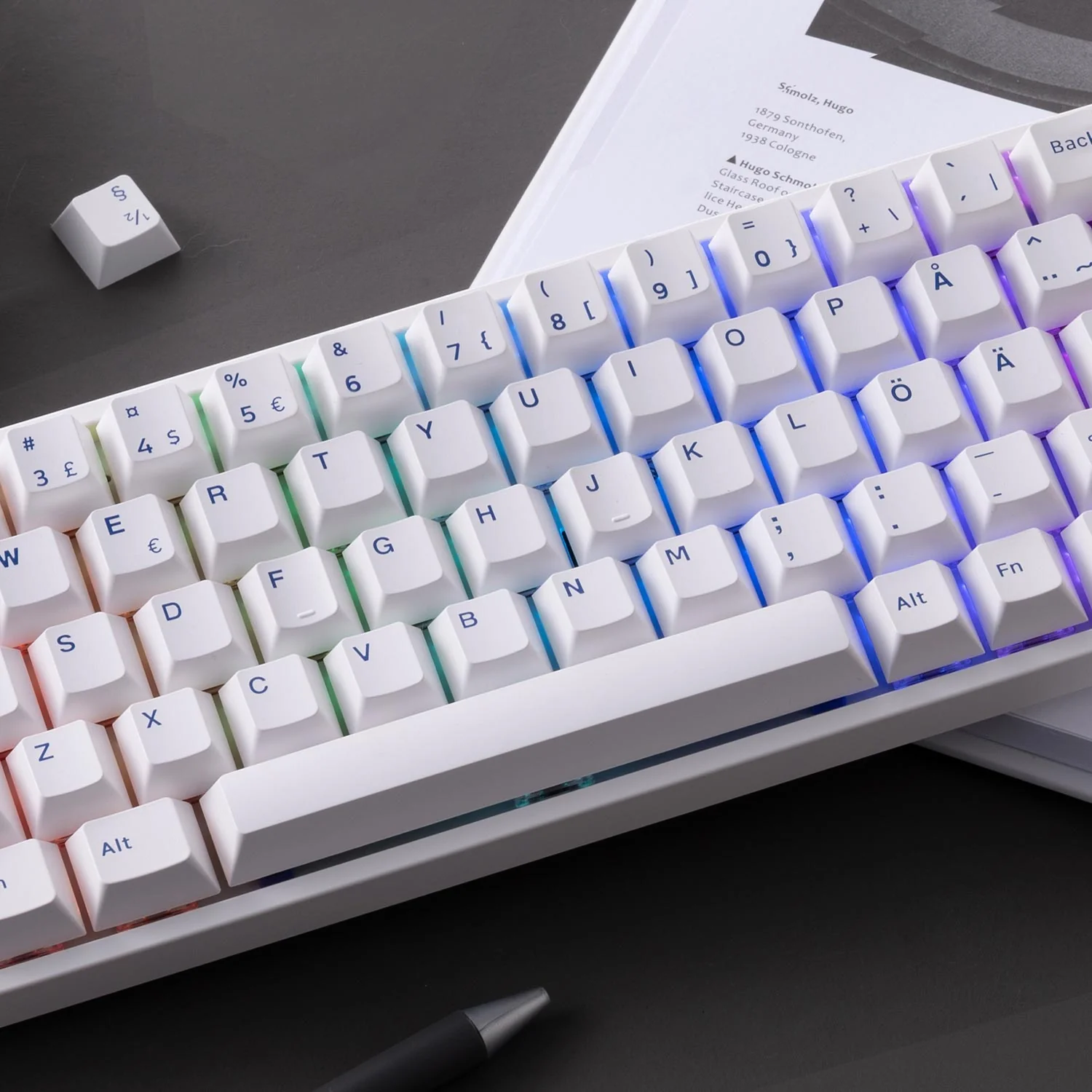Blue on White ISO Nordic Tastenkappen Set (96-Tasten) - Image 9