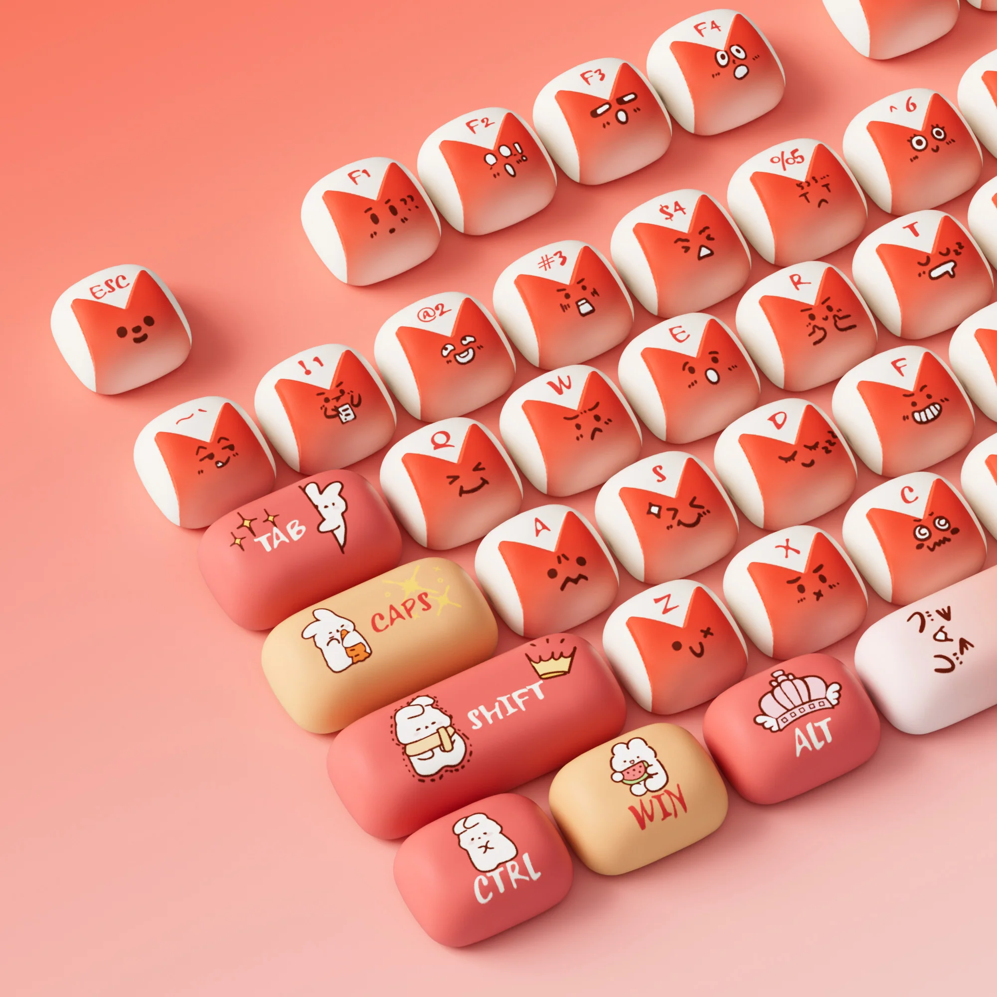 Bunny Apple Tastenkappen Set (137-Tasten) - Image 10