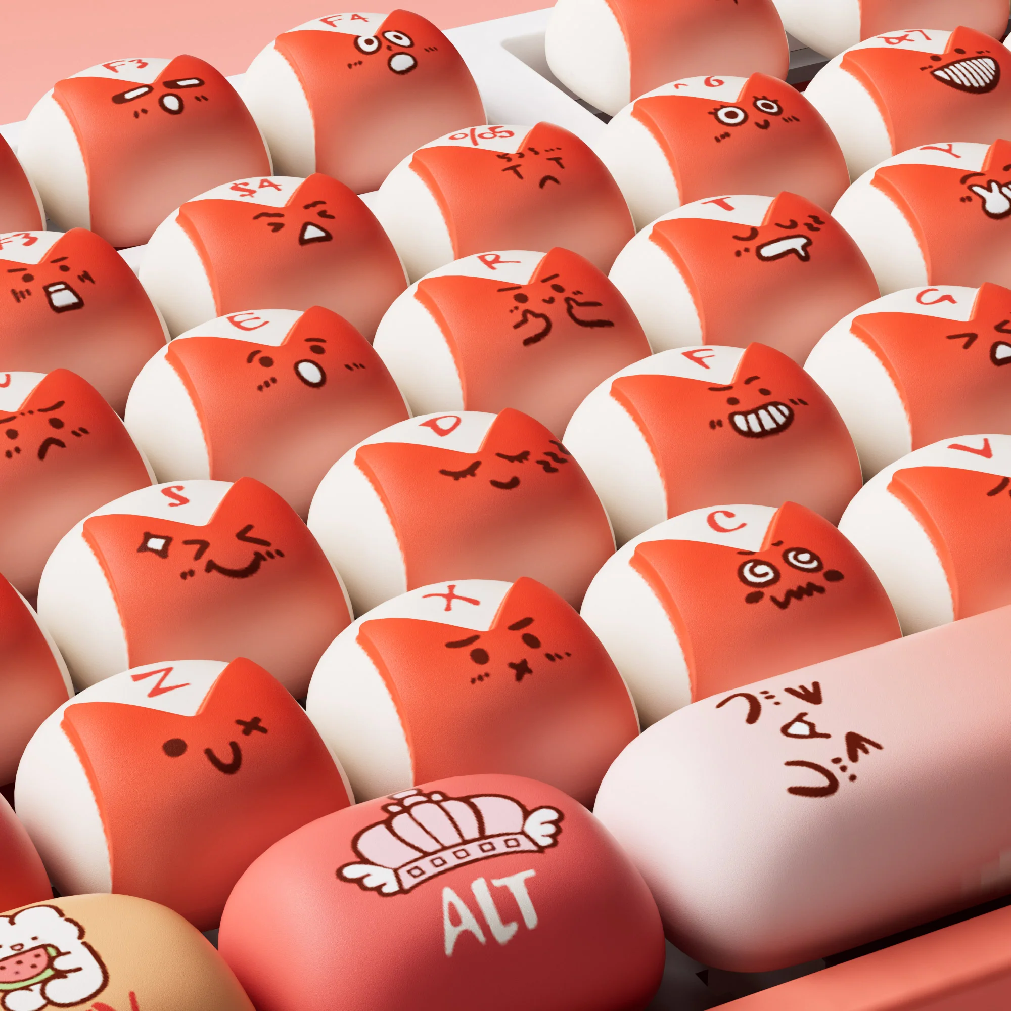 Bunny Apple Tastenkappen Set (137-Tasten) - Image 3