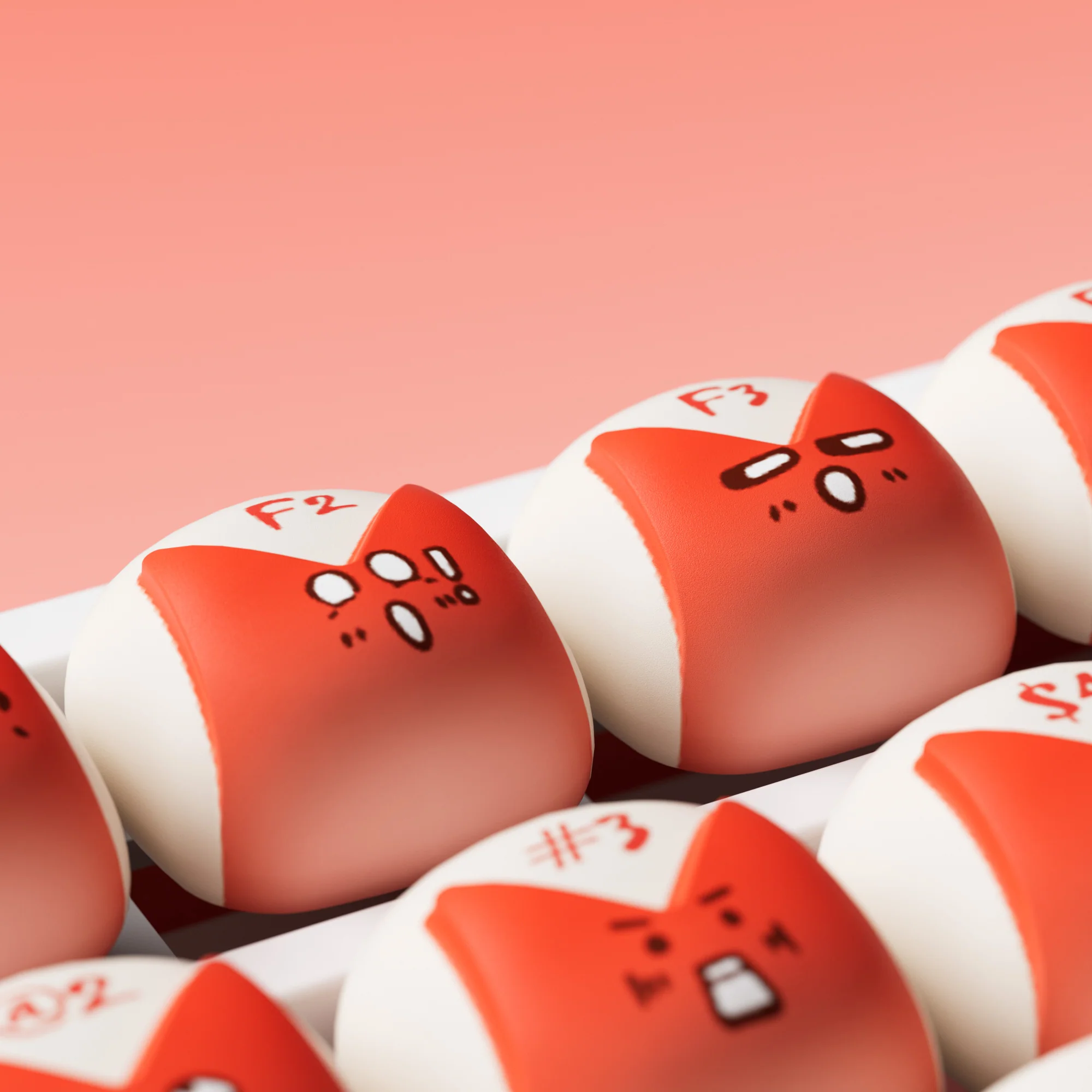 Bunny Apple Tastenkappen Set (137-Tasten) - Image 6