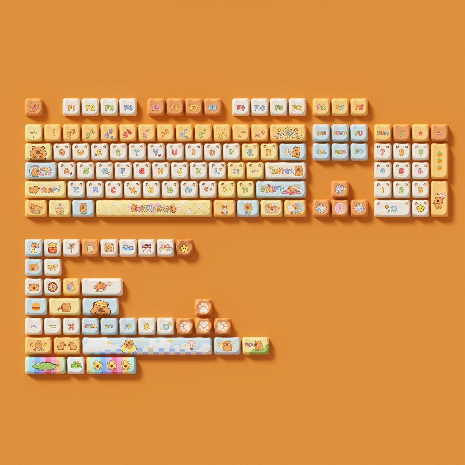 Capybara Tastenkappen Set (142 Tasten) - Image 11