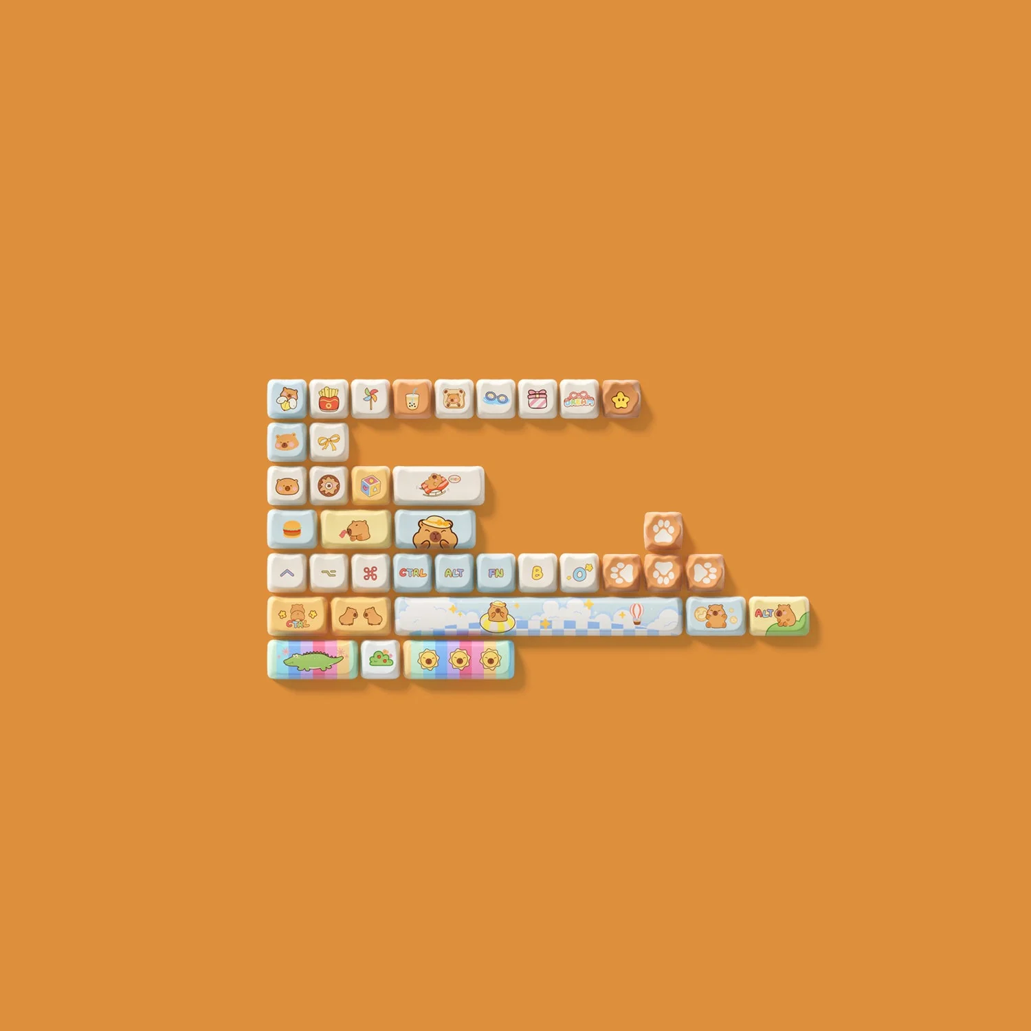 Capybara Tastenkappen Set (142 Tasten) - Image 15