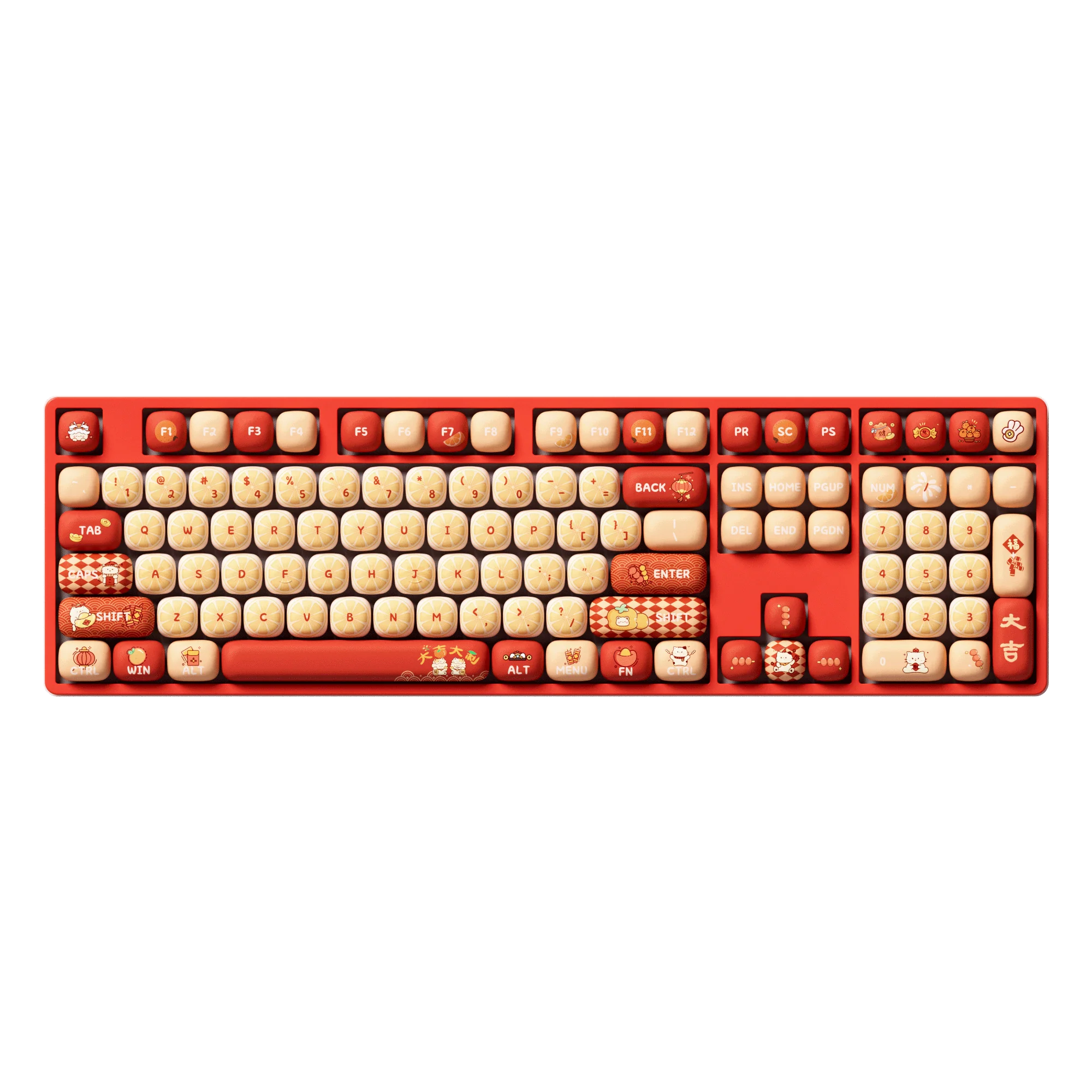 Lucky Tangerine Tastenkappen Set (137-Tasten) - Image 8