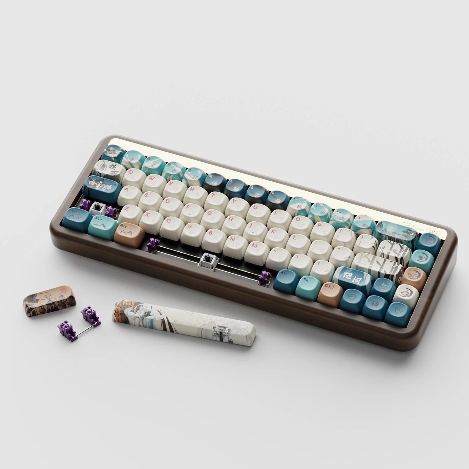 MU01 Wooden Keyboard - Image 15