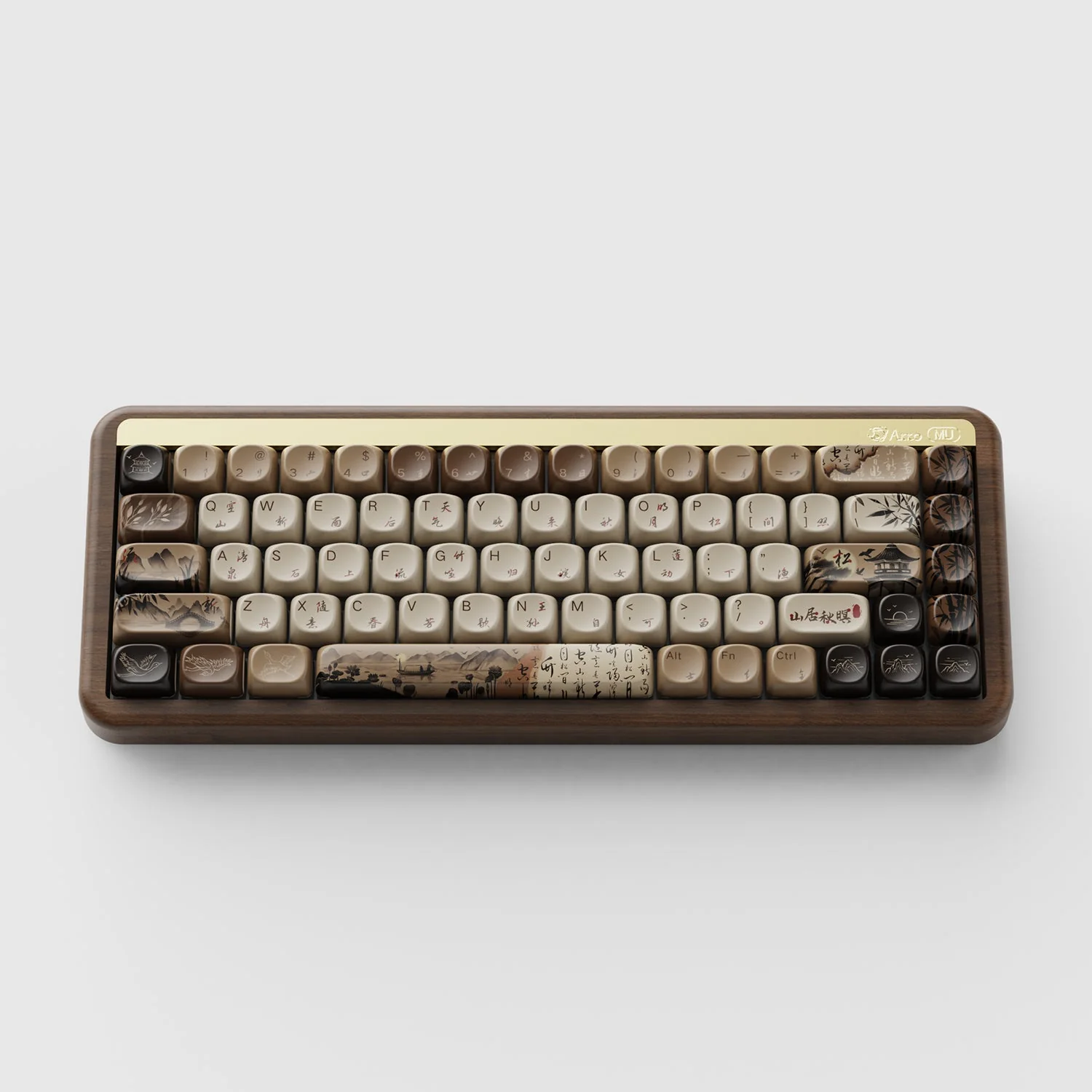 MU01 Wooden Keyboard - Image 3