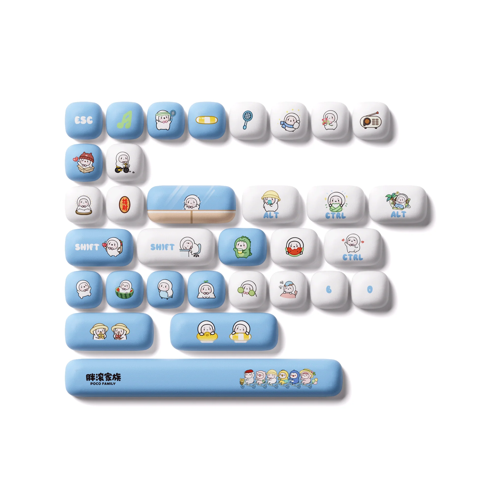 POCO Seal Tastenkappen Set (136-Tasten) - Image 11