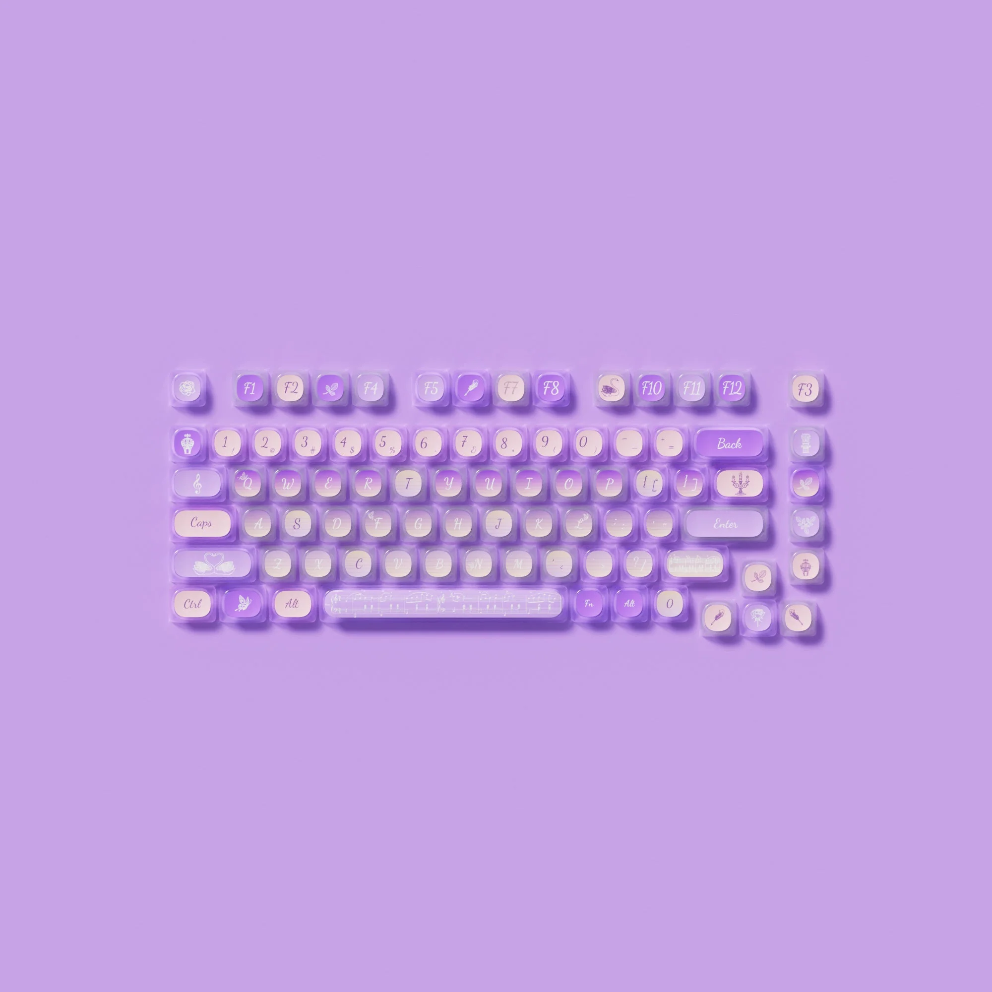 Swan Sonata Tastenkappen Set (140 Tasten) - Image 4