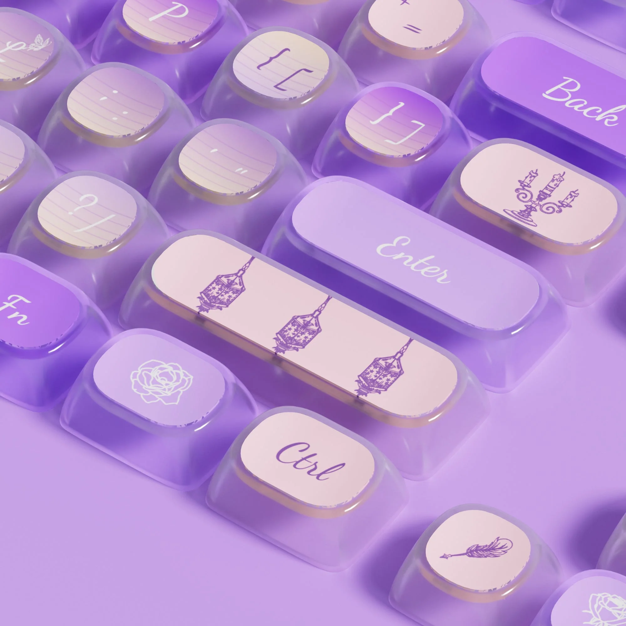 Swan Sonata Tastenkappen Set (140 Tasten) - Image 8