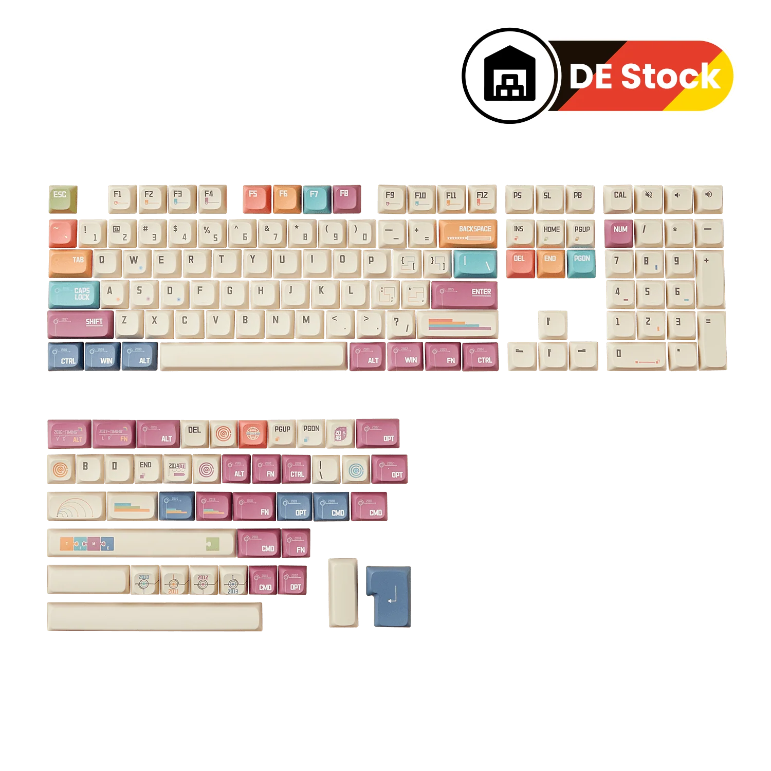 Timeline Tastenkappen Set (151-Tasten) - Image 11